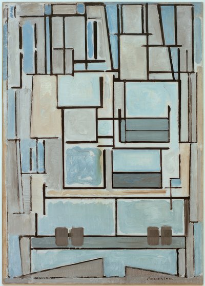Composition No. VI; Composition 9; Blue Facade by Piet Mondrian
